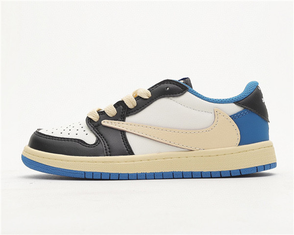 Youth Running Weapon Air Jordan 1 White/Black Low Top Shoes 0056 Youth Running Weapon Air Jordan 1 White/Black Low Top Shoes 0056